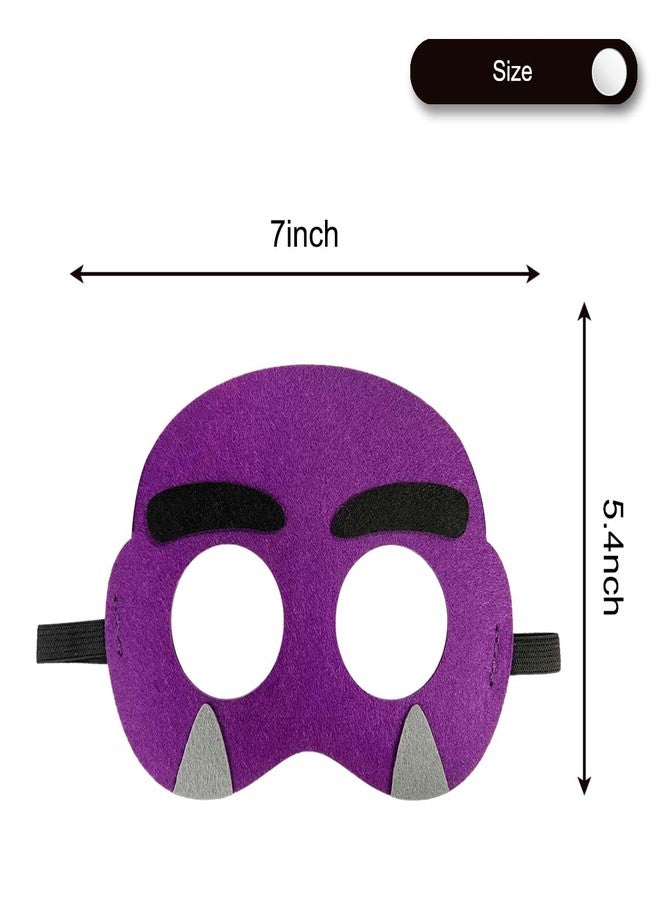 NF ORANGE 12pcs Monster Felt Masks，Monster Theme Party Supplies, the Monster Birthday party Decoration Birthday Party Dress Up Blindfold - Image 3